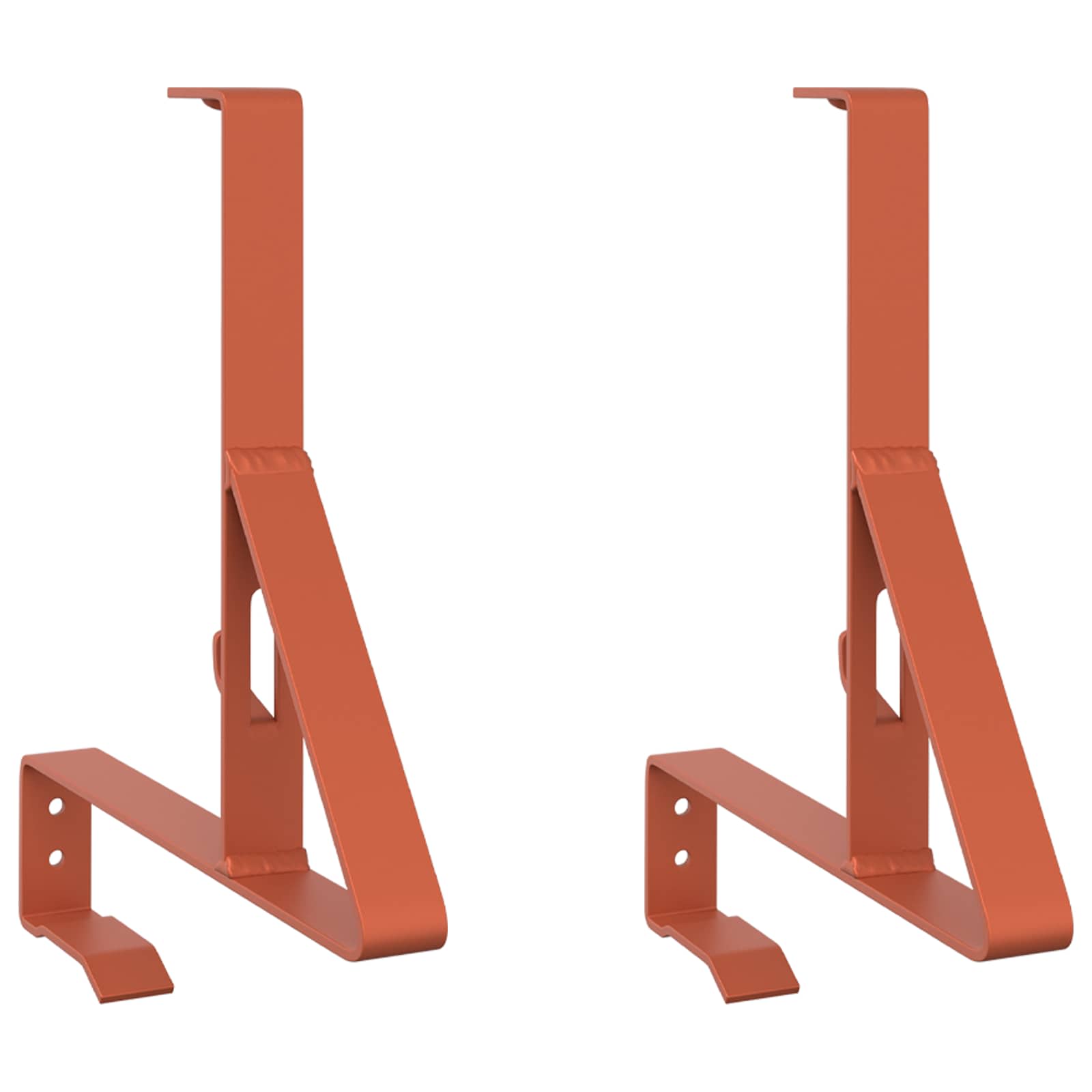 Vidaxl Snow Guard Support 2 Pcs Red 29.5 X 3 X 34.5 Cm Steel