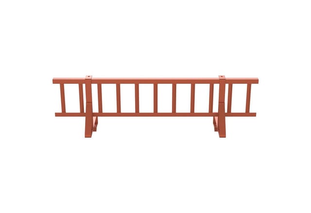 Vidaxl Roof Snow Guard Red 300 X 29.5 X 34.5 Cm Steel