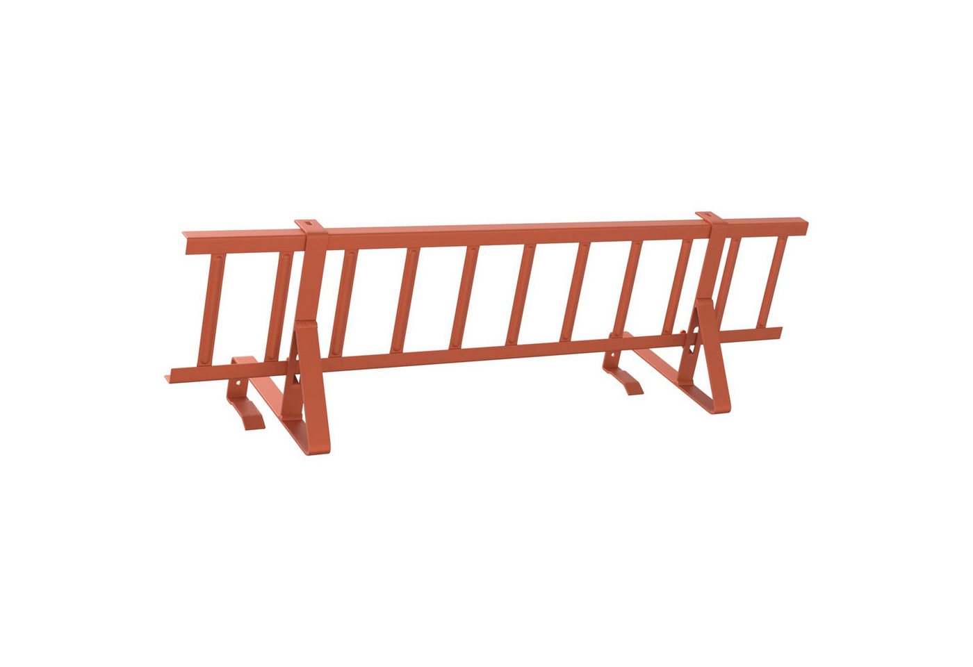 Vidaxl Roof Snow Guard Red 300 X 29.5 X 34.5 Cm Steel Bild 2
