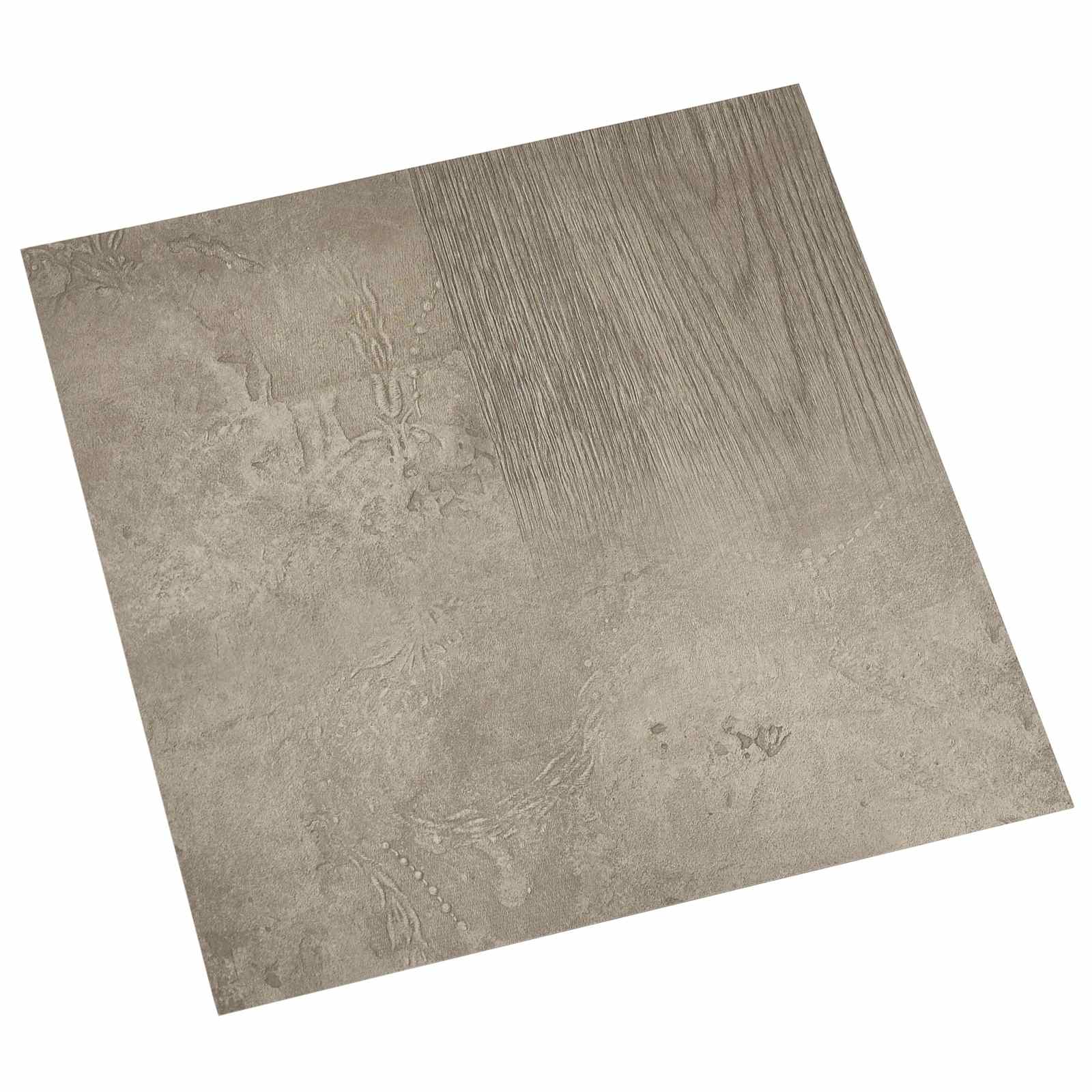 Vidaxl Self-adhesive Flooring Planks Dark Grey And Black