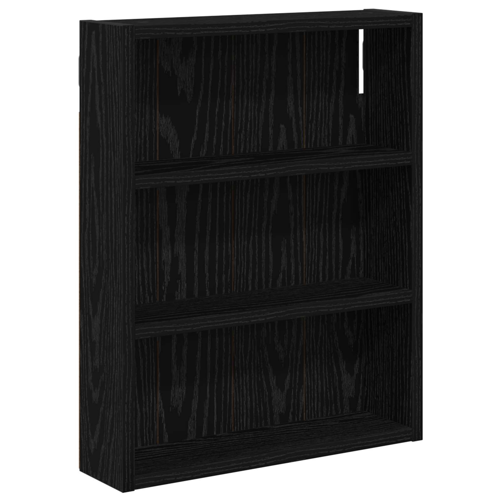 Vidaxl Bathroom Wall Cabinet Black Oak 40 X 10 X 50 Cm Engineered Wood
