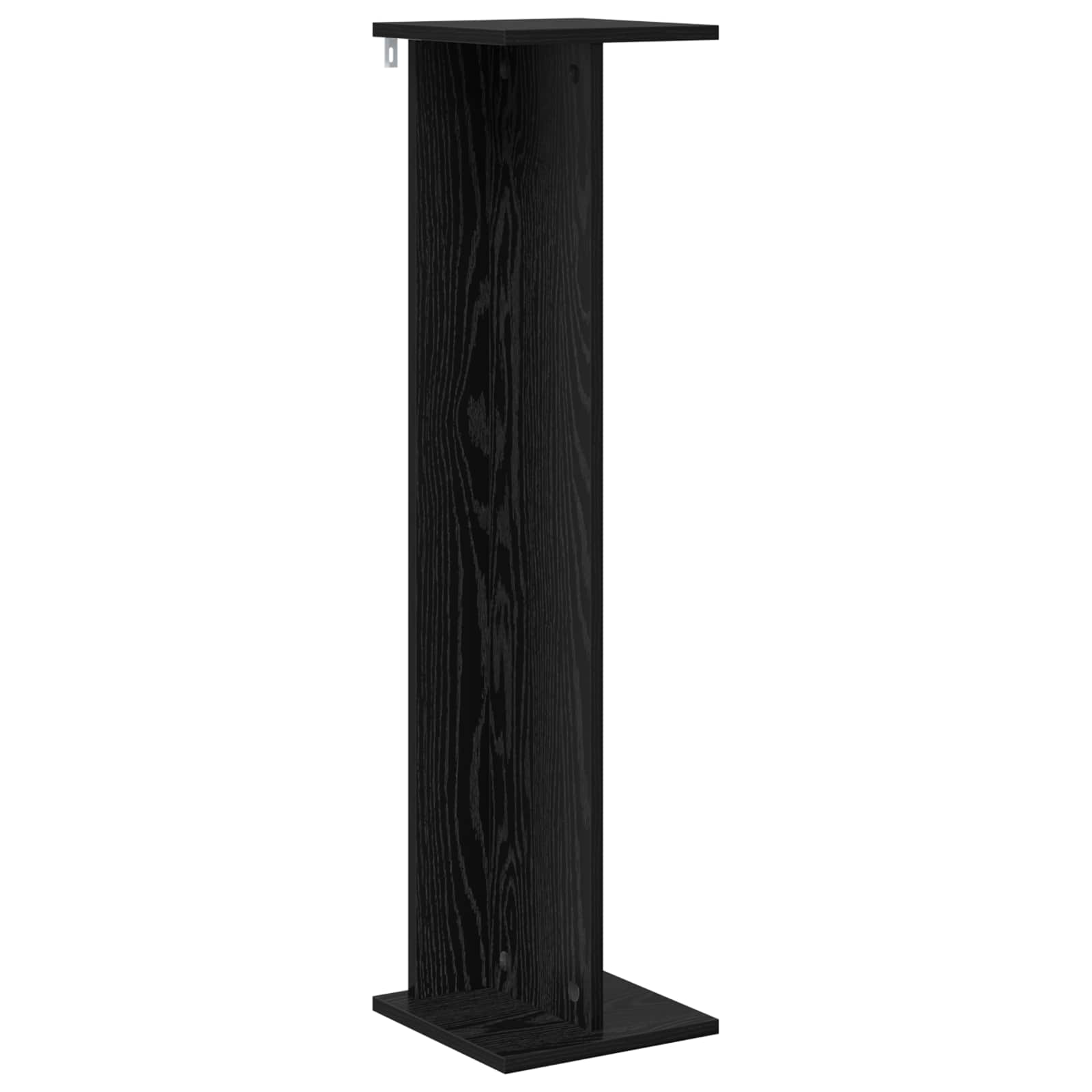 Vidaxl Plant Stand Black Oak 25 X 25.5 X 100.5 Cm Engineered Wood