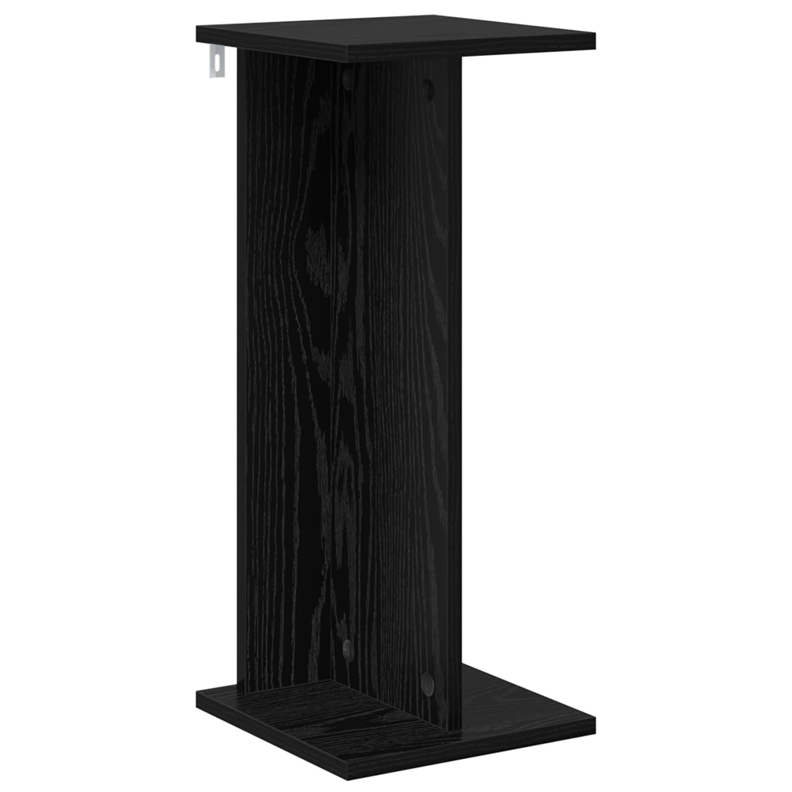 Vidaxl Plant Stand Black Oak 25 X 25.5 X 60.5 Cm Engineered Wood