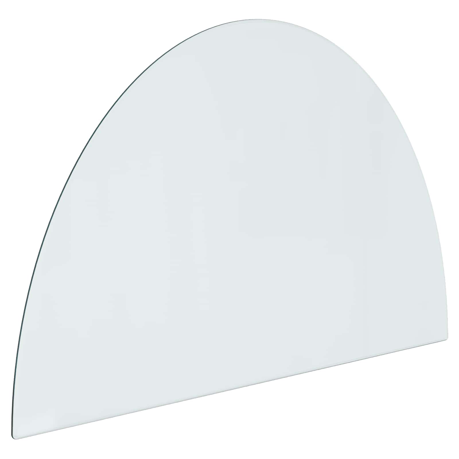 Feuerstelle Glasplatte Transparent 800 X 500 Mm Glas Vidaxl