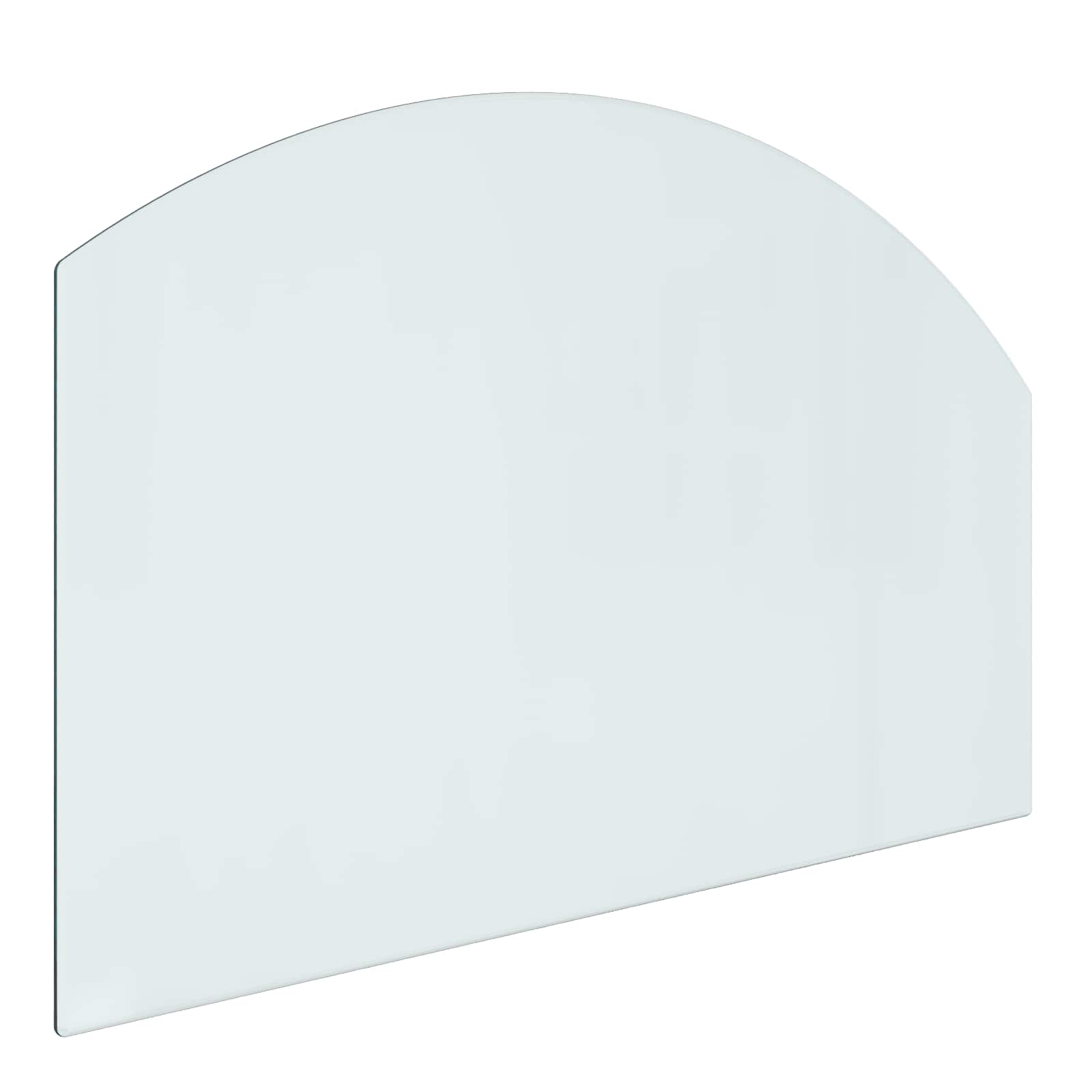 Feuerstelle Glasplatte Transparent 80 X 50 Cm Glas Vidaxl