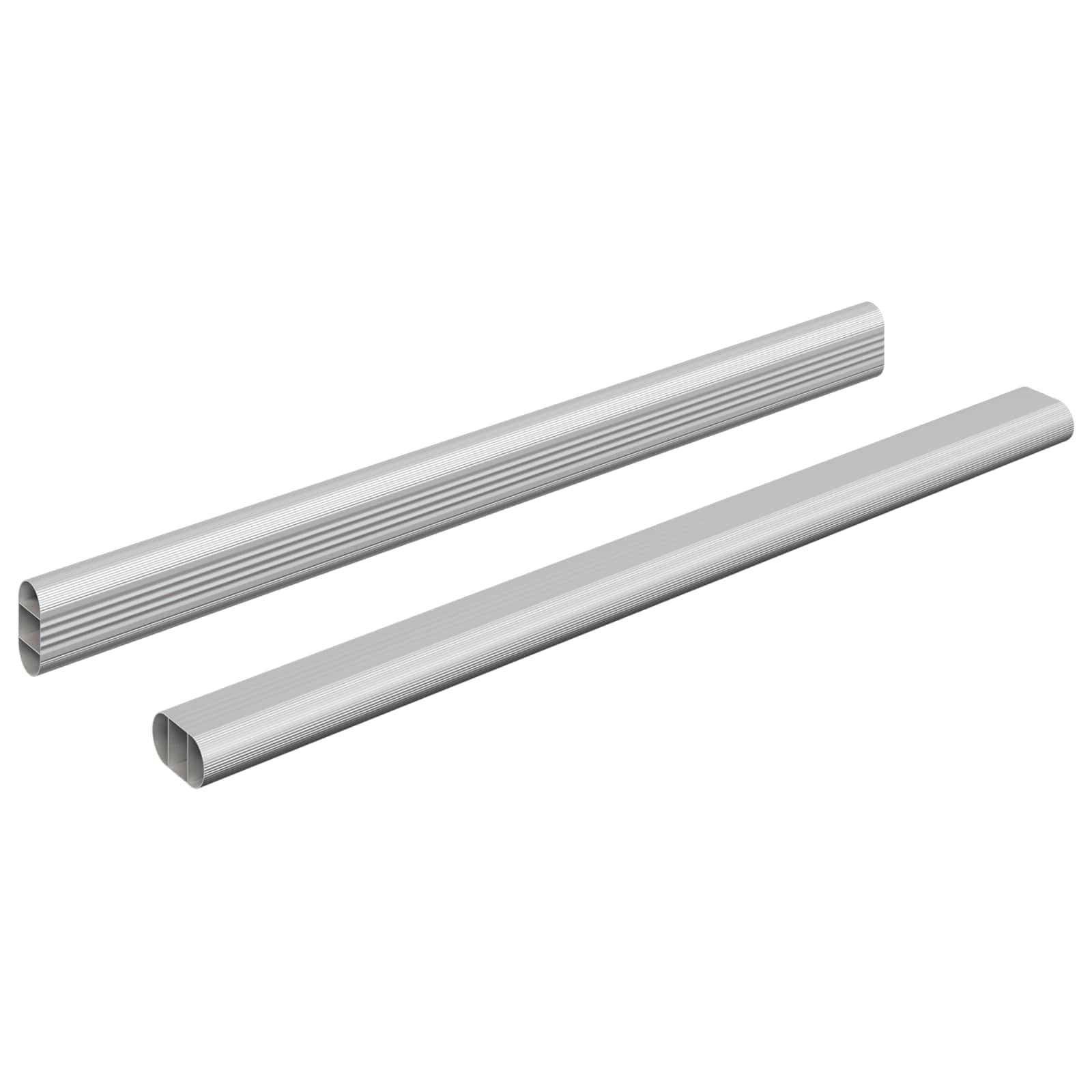 Kleiderstange 2 Stk. Silber 371,5 X 15 X 29 Mm Vidaxl