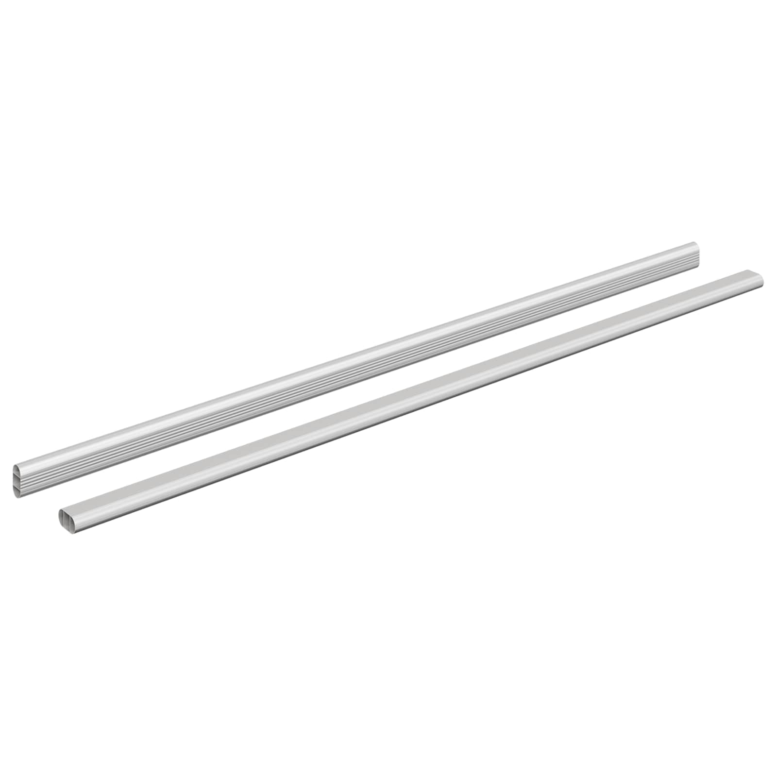 Kleiderstange 2 Stk. Silber 864 X 15 X 29 Mm Aluminiumlegierung Vidaxl
