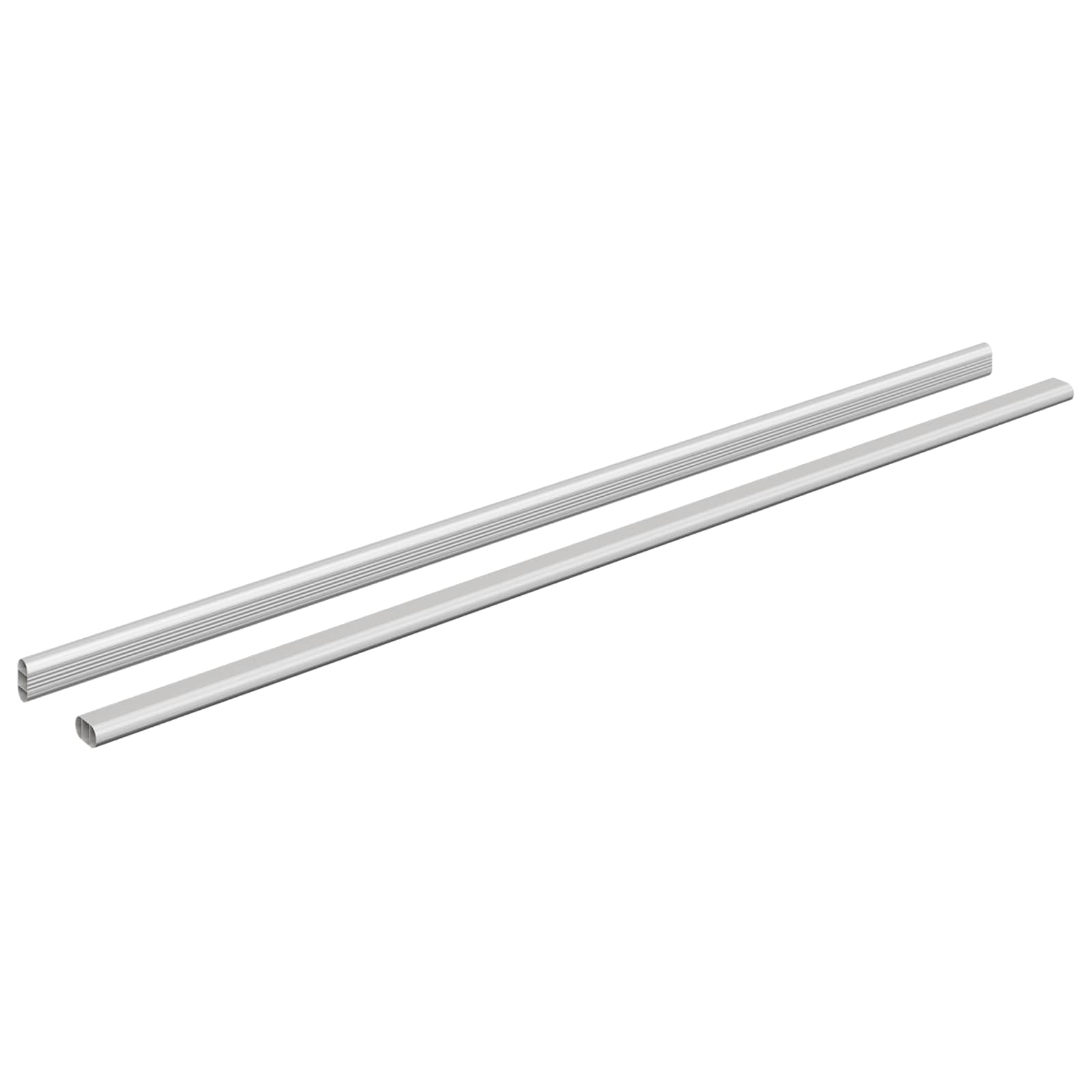Kleiderstange 2 Stk. Silber 964 X 15 X 29 Mm Aluminiumlegierung Vidaxl