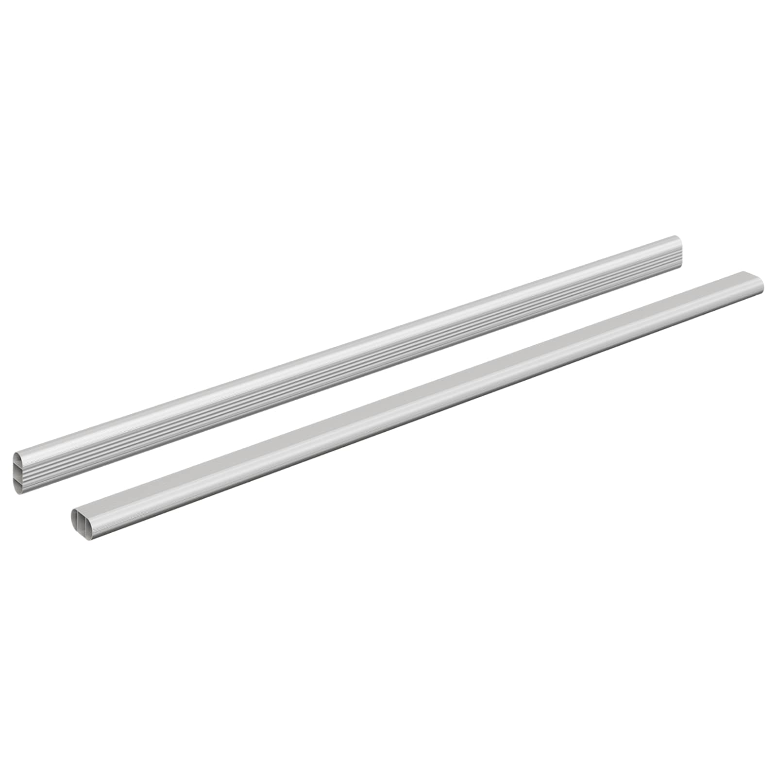 Kleiderstange 2 Stk. Silber 664 X 15 X 29 Mm Aluminiumlegierung Vidaxl