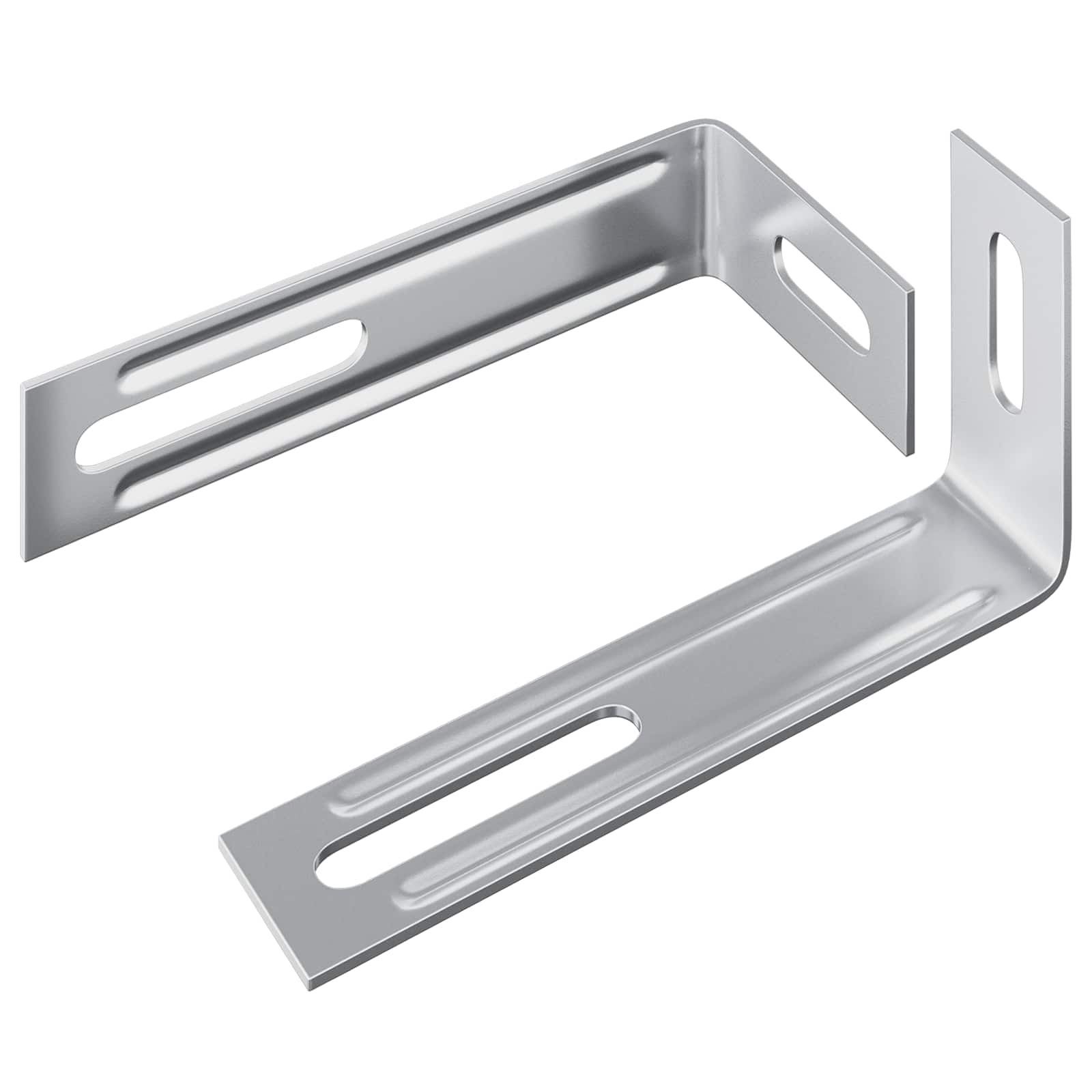 Anti-kipp-halterung 2 Silber 74,5 X 15 X 32 Mm Eisen Vidaxl