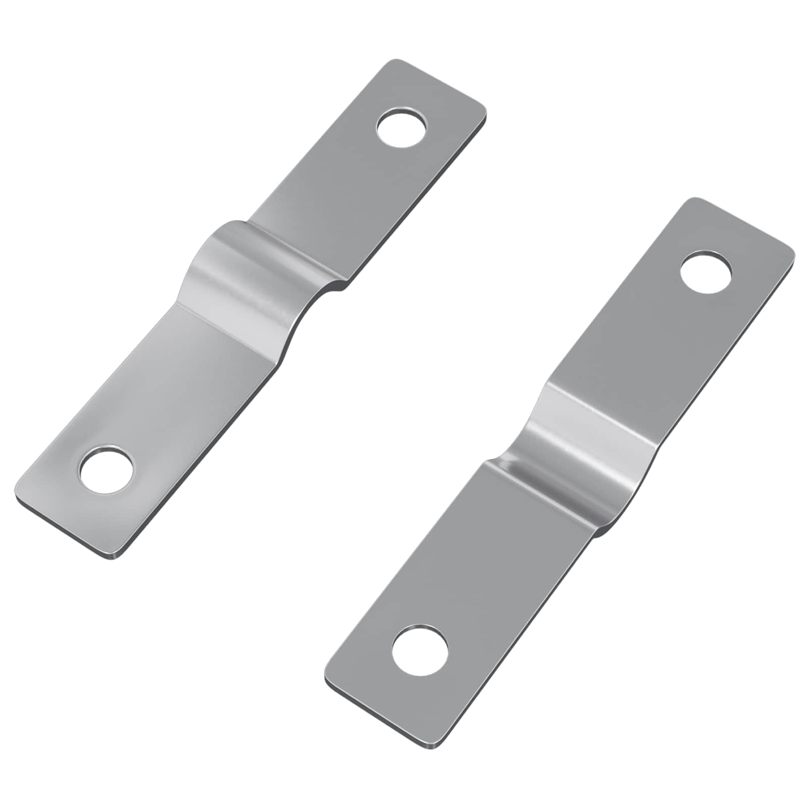 Einschlagplatte 2 Stk. Silber 50 X 10 X 1,2 Mm Eisen Vidaxl