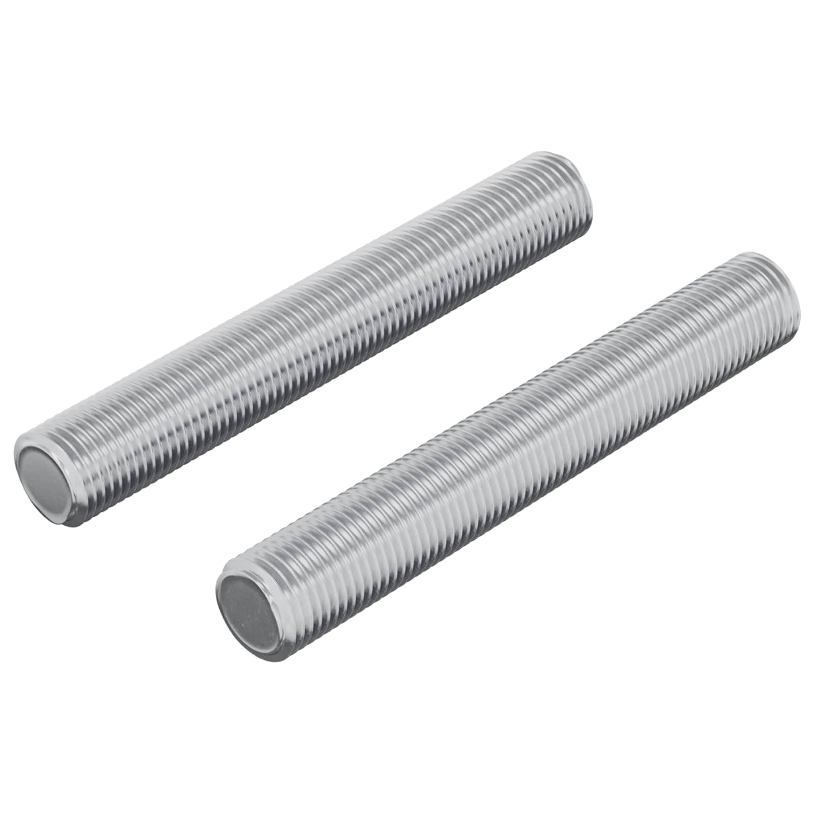 Gewindestange 2 Stk. Silber 8 X 55 Mm Stahl Vidaxl