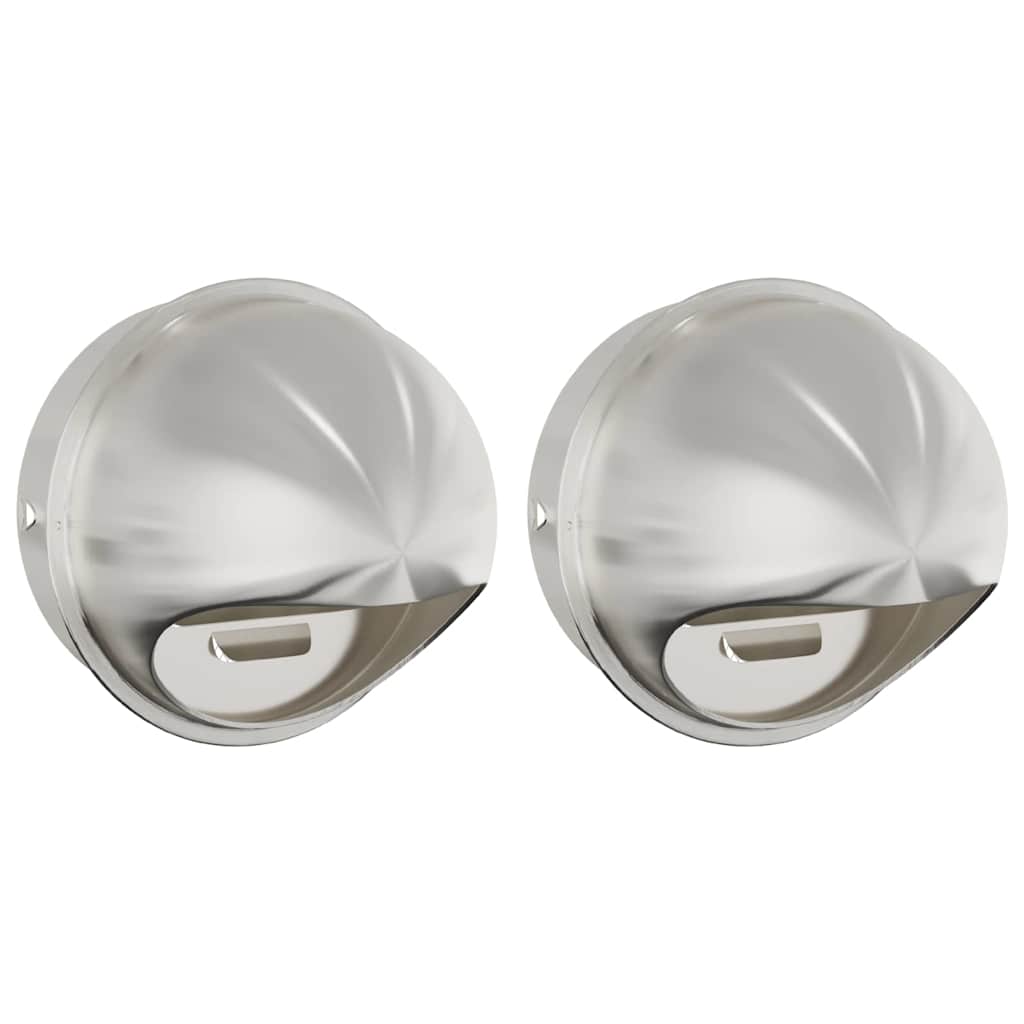 Lüftungsgitter 2 Stk. Silber 200 Mm Edelstahl Vidaxl