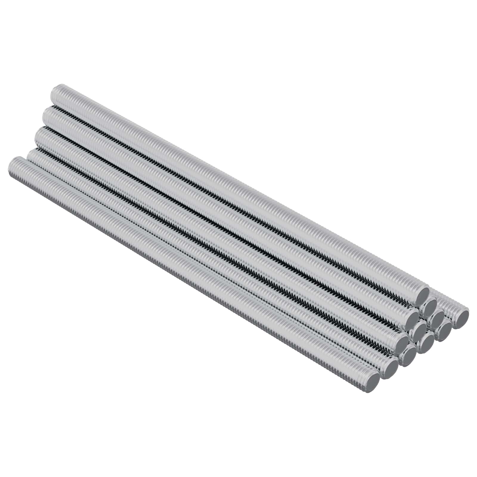 Gewindestangen 12 Stk. Silber M6 X 120 Mm Metall Vidaxl