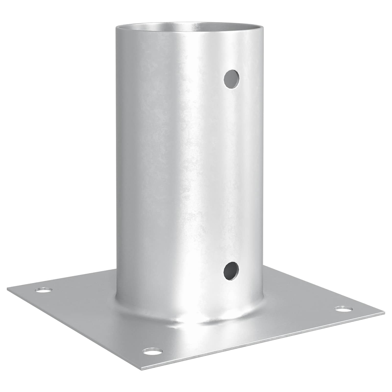 Runder Bodenanker 12 Stk. Silber 15 X 15 X 15 Cm Metall Vidaxl