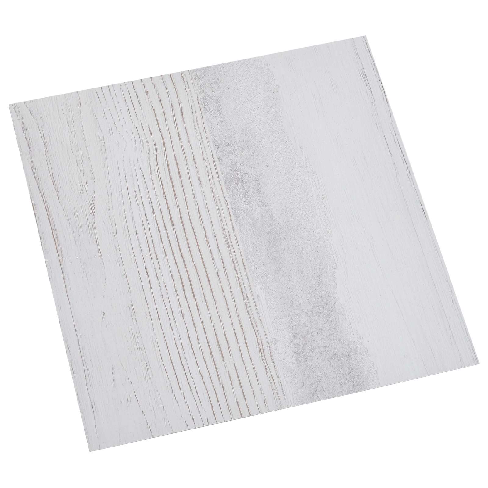 Vidaxl Self-adhesive Flooring Planks White And Wood 30.5 X 30.5 Cm