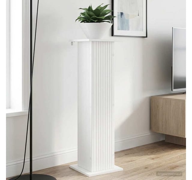 Vidaxl Plant Stand 2 Pcs White 30.5 X 30 X 100.5 Cm Engineered Wood