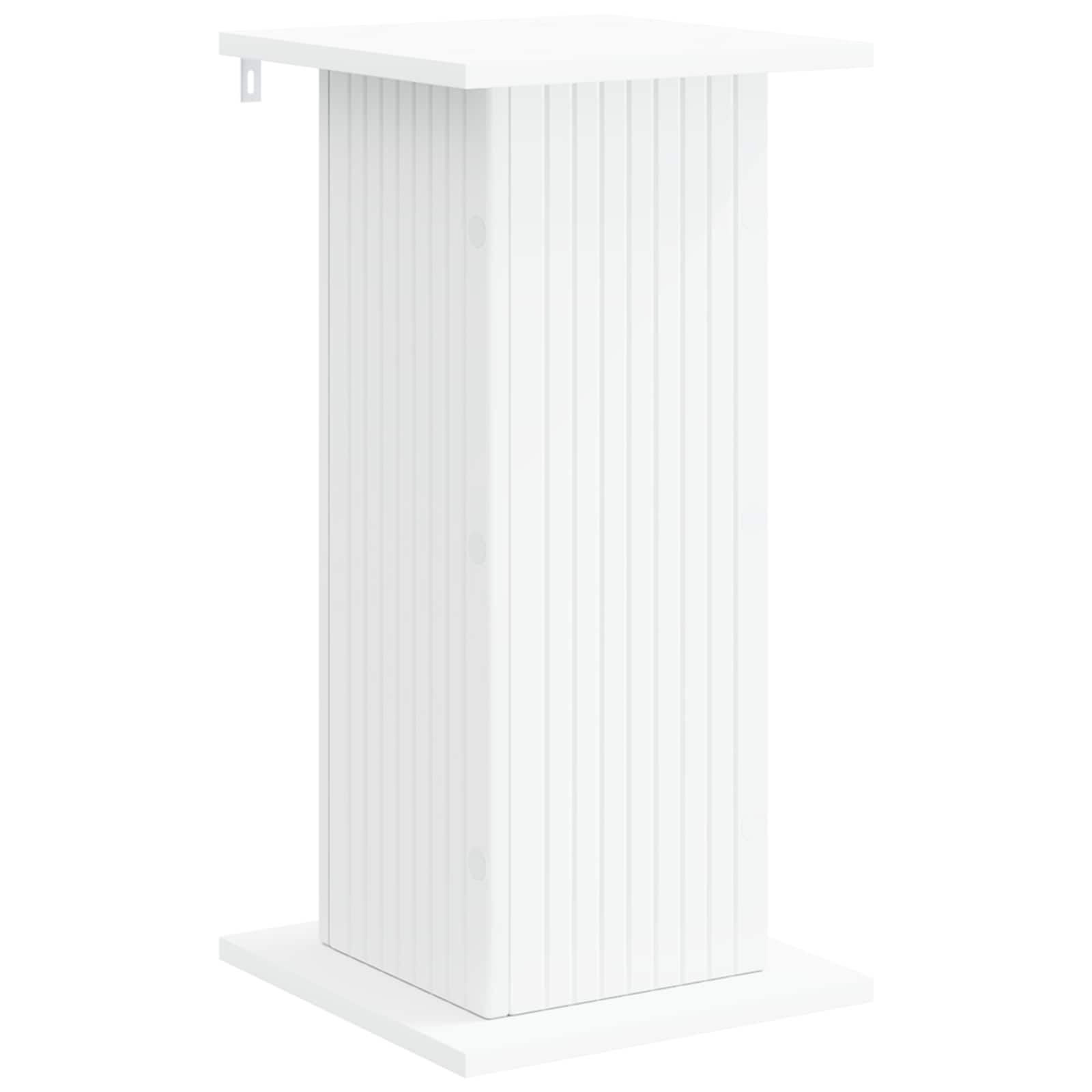 Vidaxl Plant Stand White 30.5 X 30 X 60.5 Cm Engineered Wood