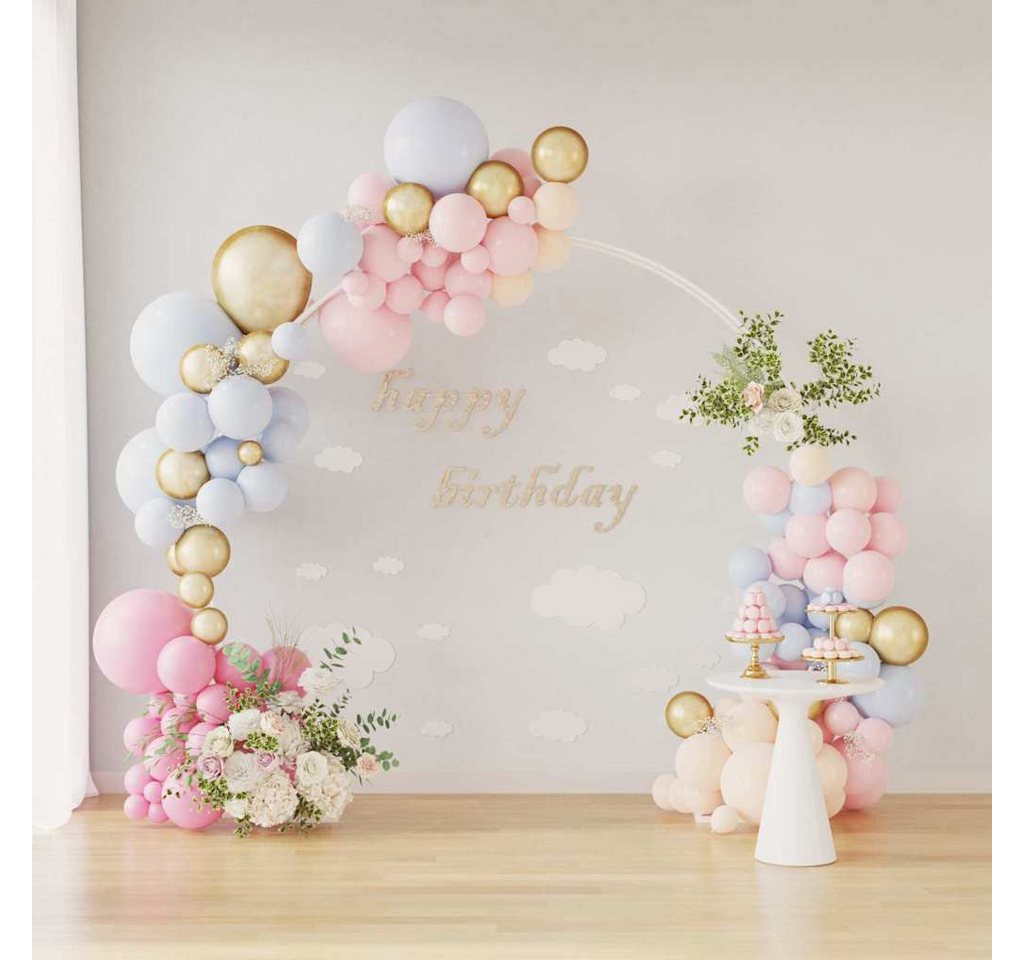 Vidaxl Double Wedding Arch White 220 X 45 X 200 Cm Steel