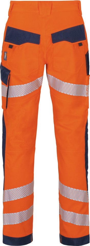 Vizwell Warnschutz-bundhose Vwt178 Gr. 54 Leuchtorange/marine Bild 2