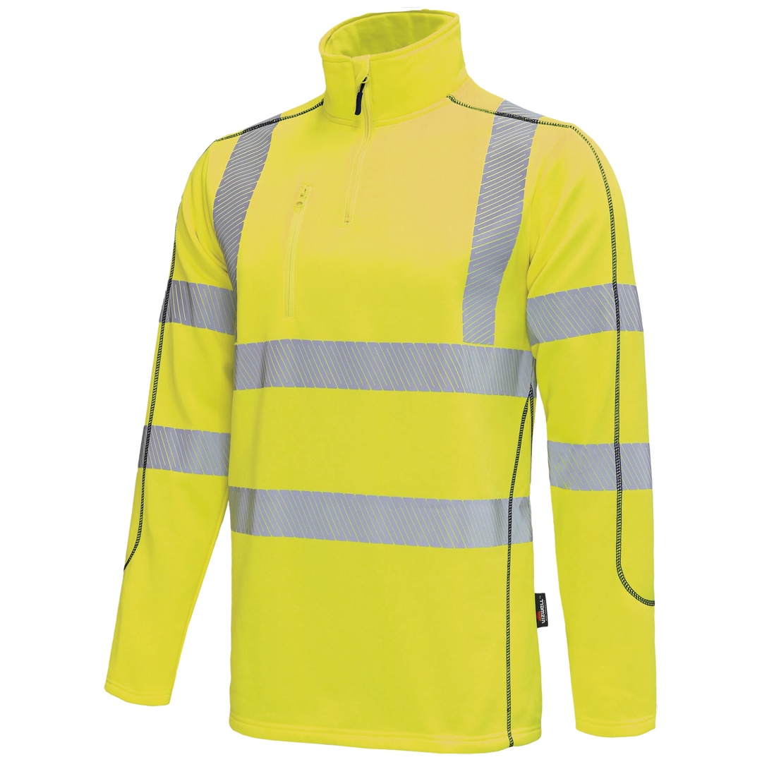 Vizwell Warnschutz-thermo-shirt Vwfc70 Gr. 4xl Leuchtgelb/marine