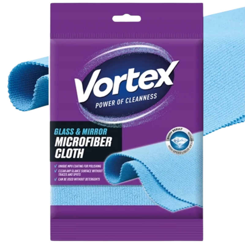 Vortex Mikrofasertuch Für Glas Und Spiegel 1 Stk Mikrofasertuch