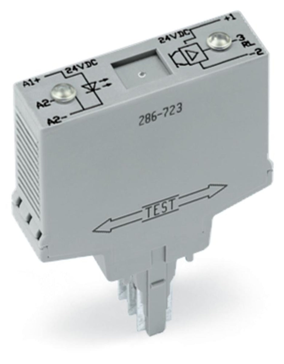 [neuwertig] B-ware Wago Optokopplerrelais Relais Grau Steckanschluss Schaltspannung 30 V/dc