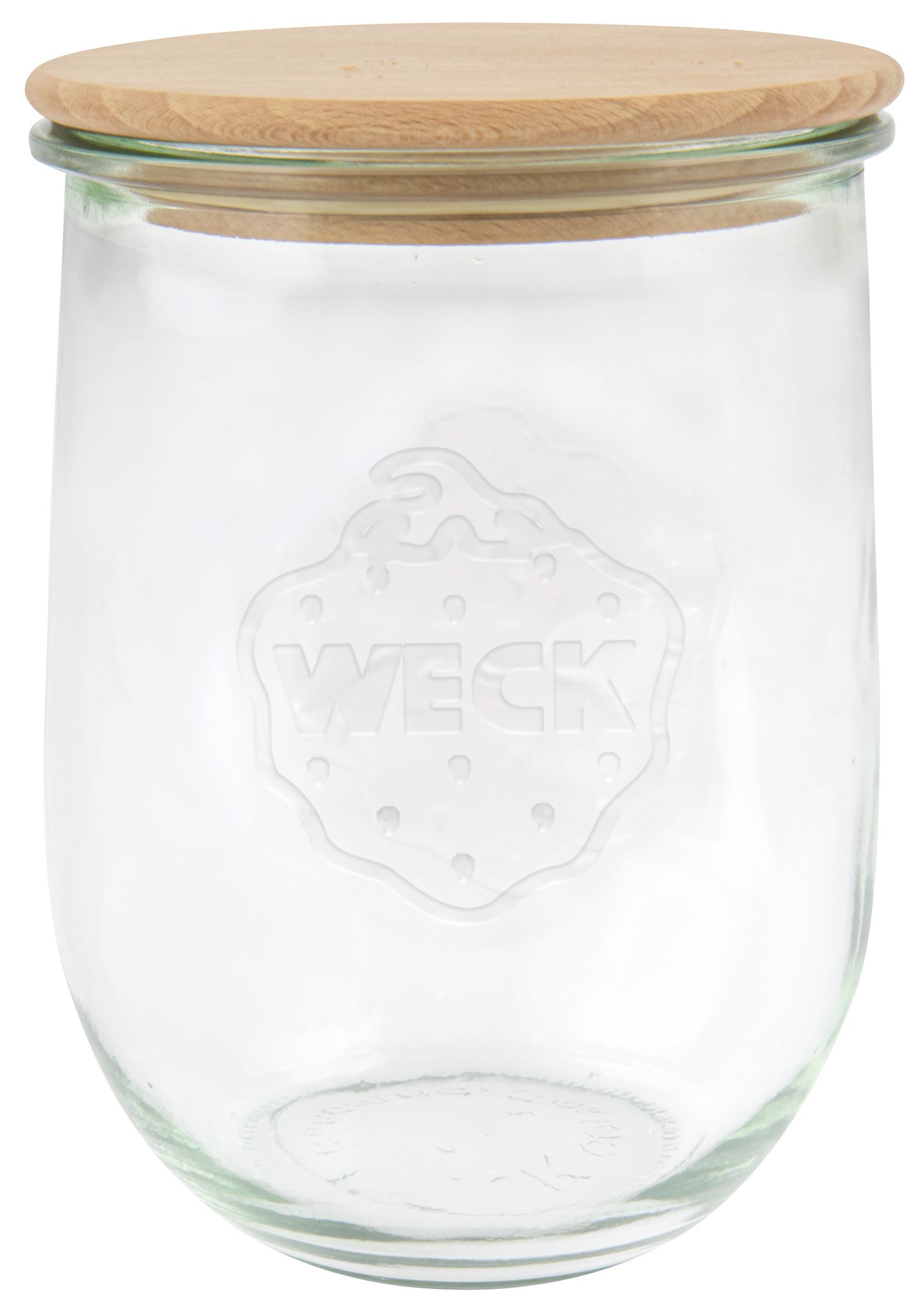 Weck Gläser Tulpenform 745 6 Stück, Inhalt 1000 Ml, Vorratsglas Mit Holzdeckel