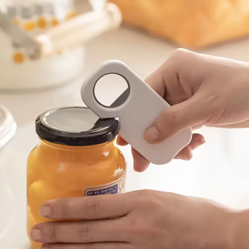 3-in-1 Magnetischer Flaschenöffner, Dosenöffner Und Mehr, Manuelles Küchengerät Aus Weißem Edelstahl Für Bier- Und Getränkedosen, Wandmontage Und Tragbar Für Zuhause, Camping Und Bar