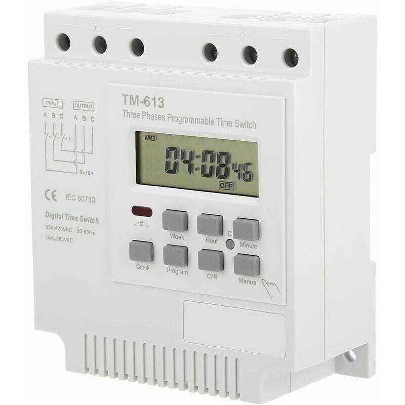 Programmierbarer 380-v-timer Für Drehstrommotoren – Einstellbarer Zeitverzögerungsschalter Mit Lcd-anzeige