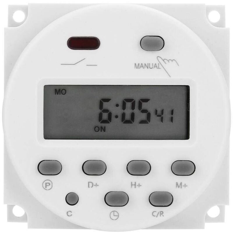 12-v-digitaltimer Mit Lcd-anzeige, Wasserdichter Wochenprogrammierer Mit Relais, Stromsteuerung Für Die Hausautomation