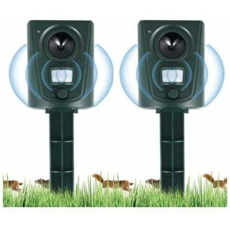 Ultraschall-abwehrgerät Für Katzen, Hunde Und Vögel – Wasserdicht, Mit Befestigungsstab – Ideal Für Gärten, Felder Und Baumschulen