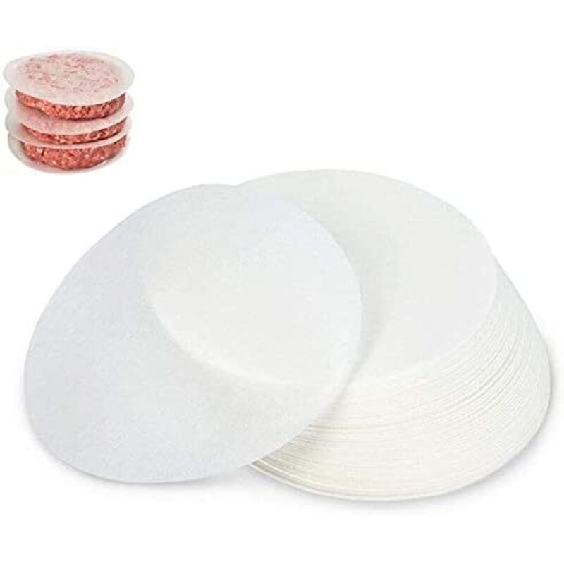 Antihaft-backpapier, 500 Stück, Für Hamburger Und Hackfleischsteaks – Durchmesser 12,5 Cm – Ideal Zum Grillen Oder Braten In Der Pfanne