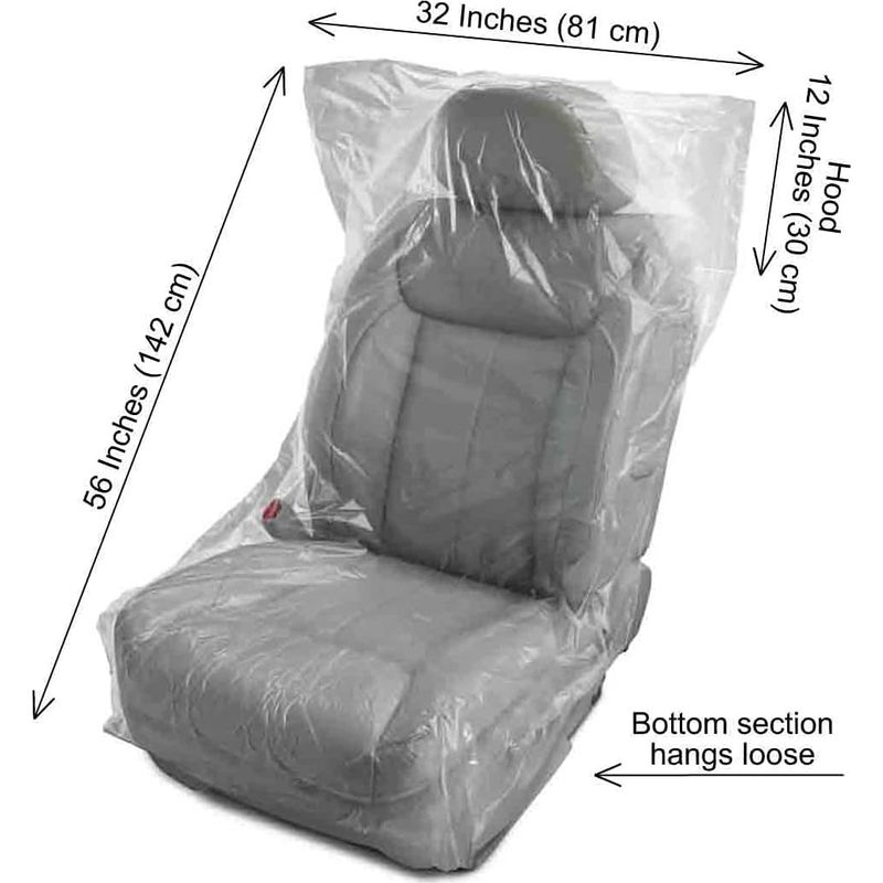Packung Mit 10 Universellen Einweg-sitzbezügen Aus Kunststoff, Schutzhüllen Für Flugzeug-, Bus-, Wohnzimmer- Und Restaurantsitze