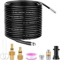 Freosen – 20 M Hochdruckreinigungsschlauch – 200 Bar – 60 °c – Abflussreiniger Für Kärcher K2 Bis K7 – Windfestes Drehgelenk – K1-k7