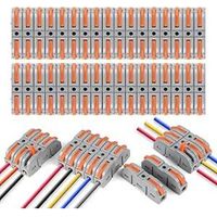 Ouylaf – Spl-1 Kabelverbinder 34 Stück – Bedienhebel – 4 Mm² Leiter – Materialien: Pa66 Und Vernickeltes Kupfer – Für Elektrische Verkabelung