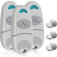 Andyou – 3er-pack Garagentor-fernbedienungen (433,92 Mhz) Für C@me – 2 Kanäle – Reichweite Bis Zu 50 M – Einfaches Klonen – 92 Mhz