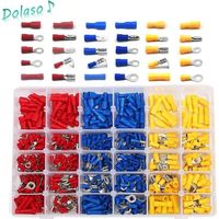 Dolaso – 480-teiliges Set Elektrischer Klemmen – Rund-, Flach-, Buchsen- Und Steckerklemmen – Verzinntes Kupfer Für Zuverlässige Verbindungen – Schnelle Installation