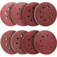 Packung Mit 80 125mm Schleifscheiben Zum Polieren Von Holz Und Metall (100 X Schleifkorn 60/80/100/120/180/240/320/400).