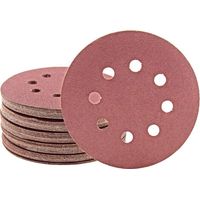 125-mm-klett-schleifscheiben – 50er-pack – Körnung G80 – 8 Löcher Für Exzenterschleifer – Standard-korund Für Hartholz – Miotools