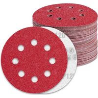 Beijiyi – 125-mm-schleifscheiben, Körnung 120 – 100er-packung – 8 Löcher Für Exzenterschleifer – Aluminiumoxid Zum Polieren Von Metall Und Holz
