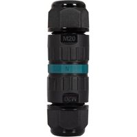 Wasserdichter 3-poliger Kabelverbinder 0,5–2,5 Mm² Ip68 Schraubenlos Schwarz