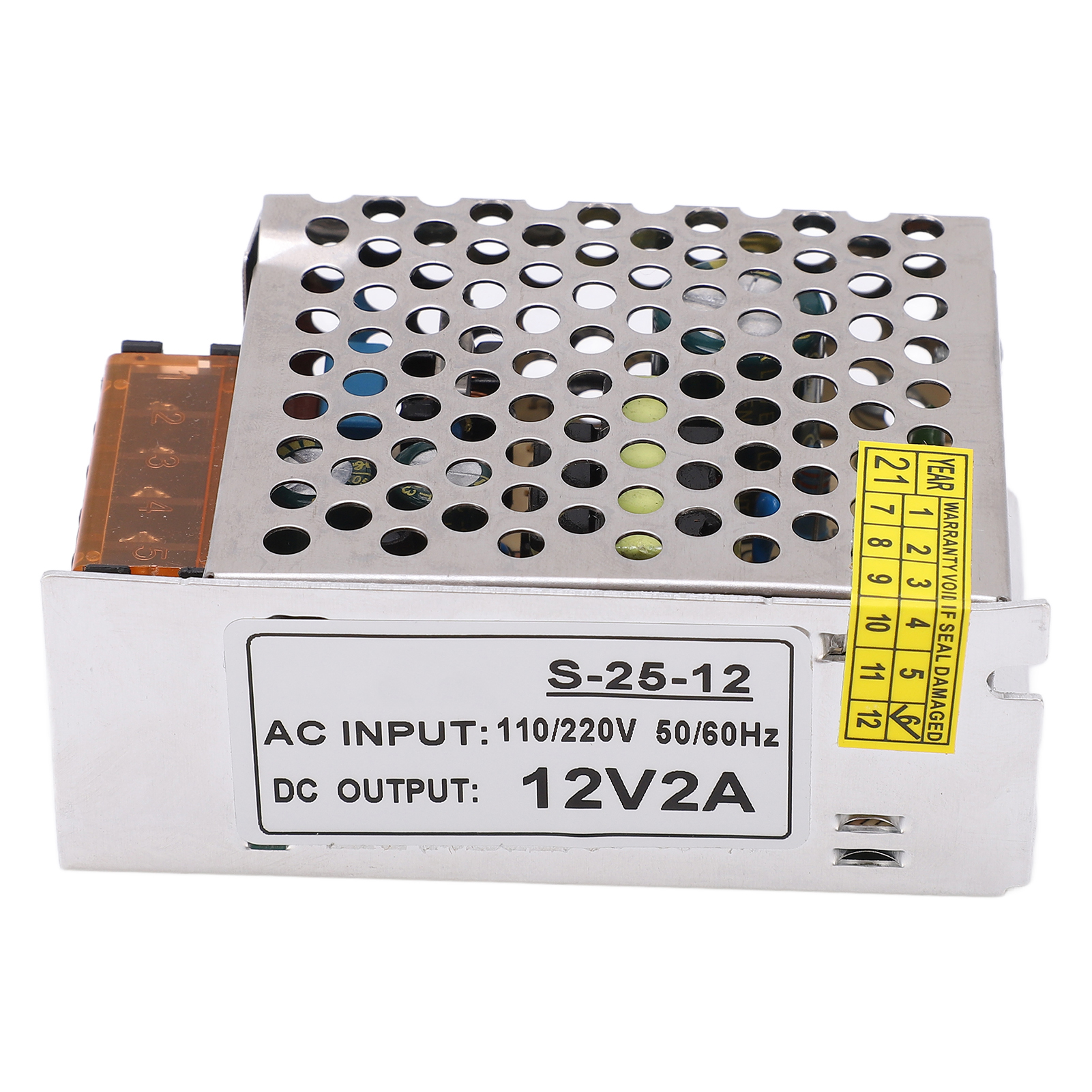 12v 25w Schaltnetzteil Mit Transformator Und Led-anzeige, Kompatibel Mit 110v/220v Für Beleuchtung Und Überwachung