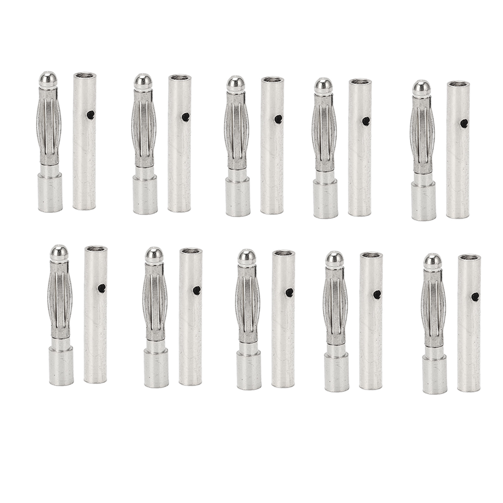 10 Stück 2,5-mm-bananenstecker, Vergoldet, Rotkupferfarben, Stecker/buchse Für Esc-motorakku