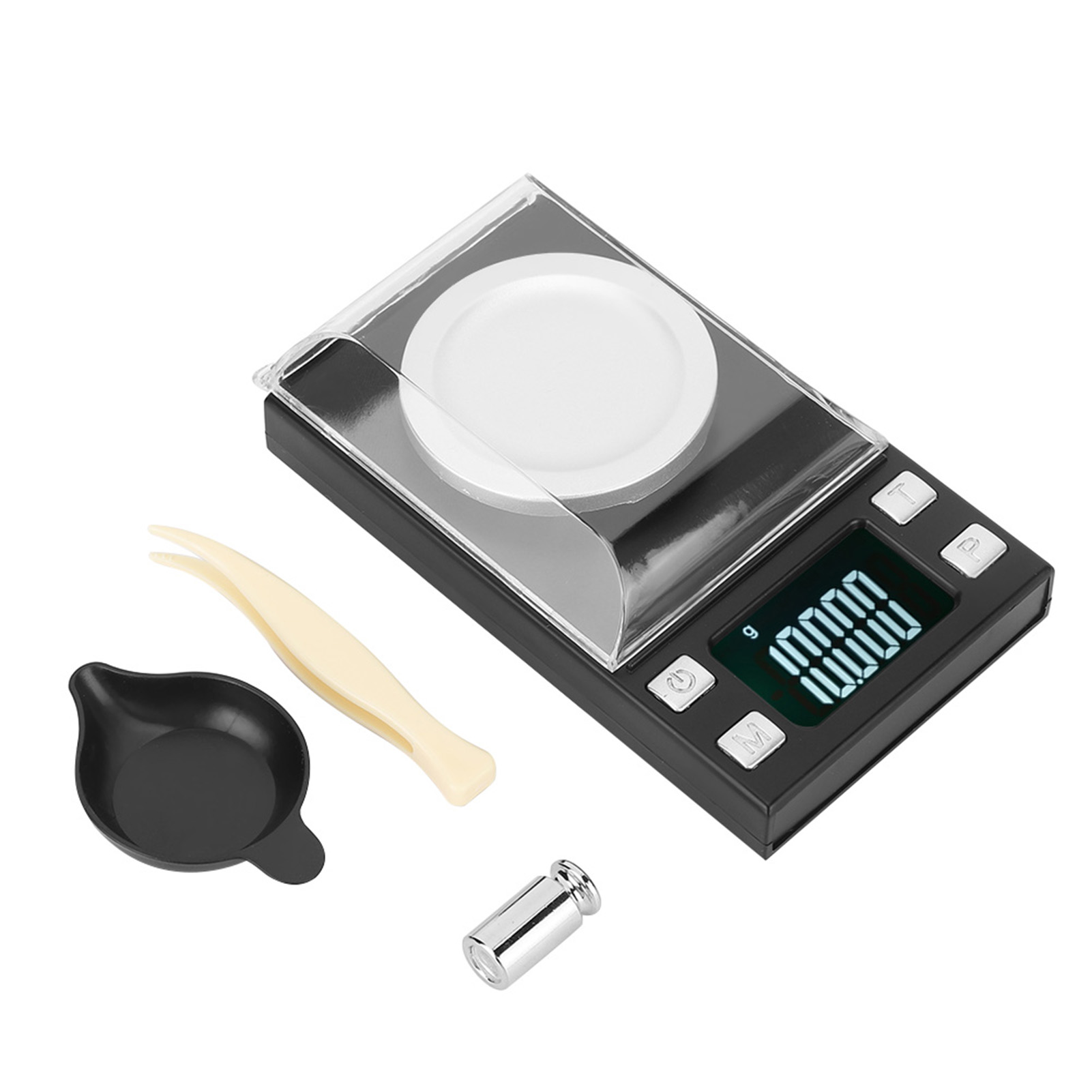 Digitale Mini-taschenwaage Mit Lcd-display, 0,001 G Genauigkeit, Für Gold, Schmuck Und Medikamente – 100 G / 0,001 G Genauigkeit