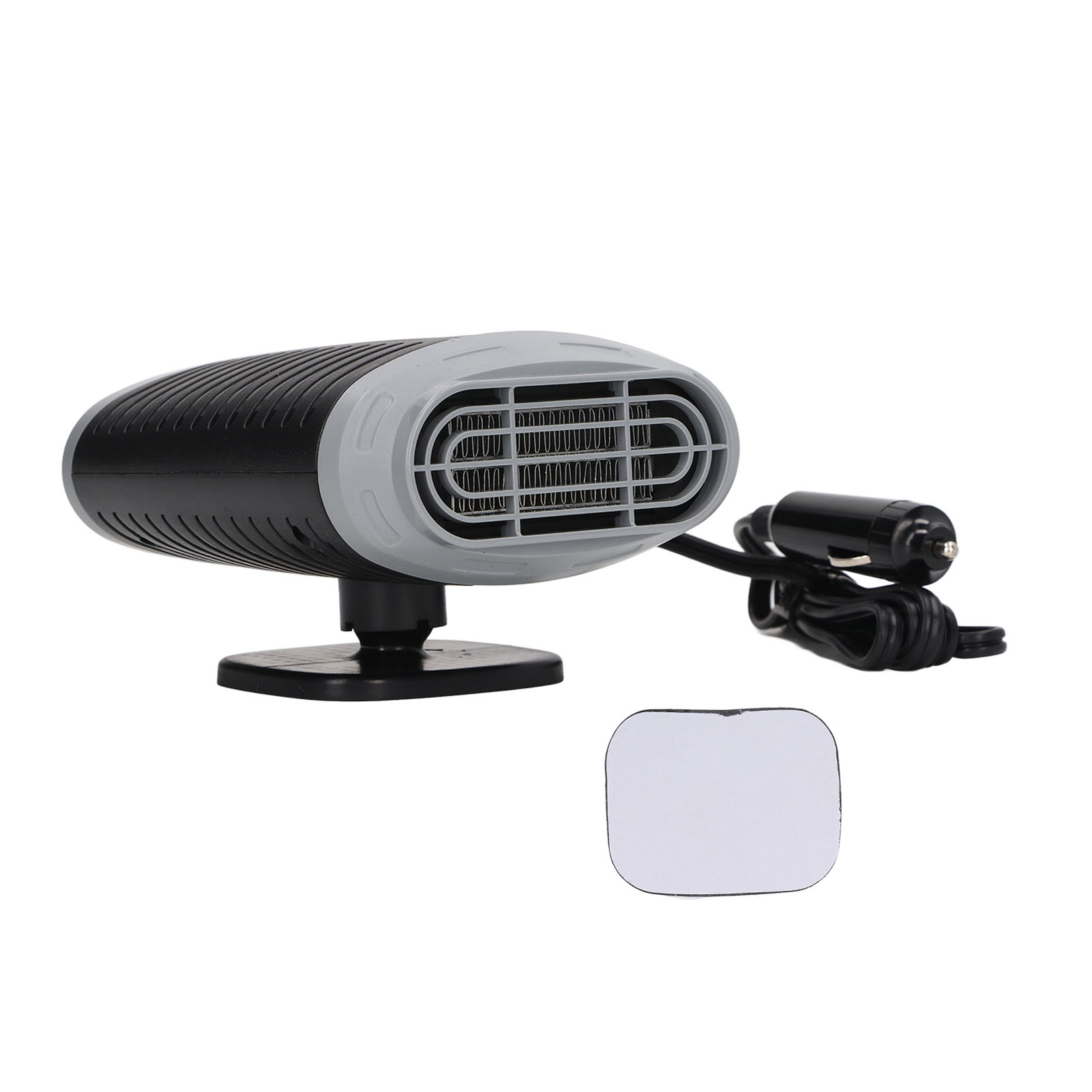 12v 150w Auto-entfrosterlüfter, Schnelle Aufheizung, 360°-drehung, Grau-schwarze Farbe, Windschutzscheibenenteiser.