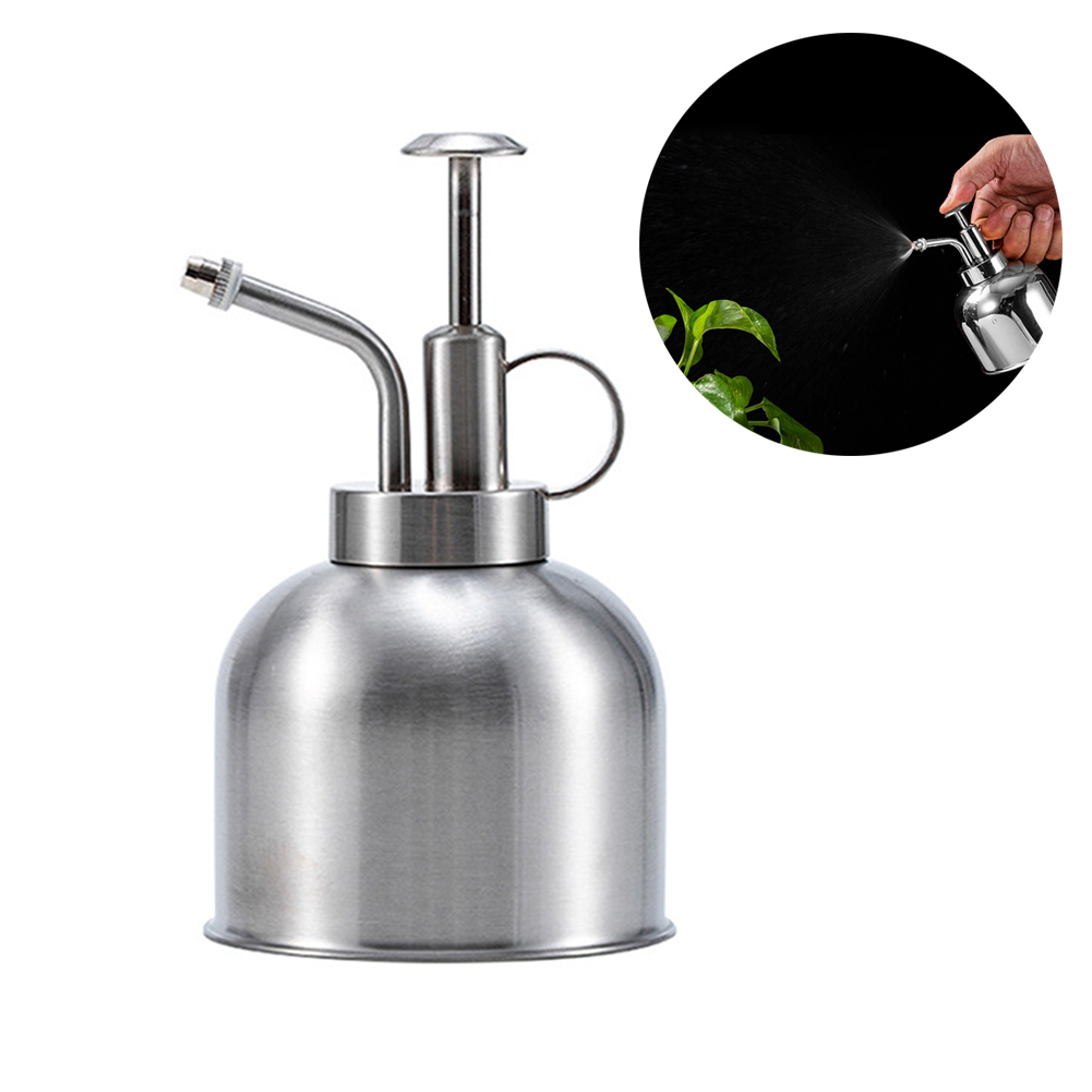 300-ml-pflanzensprüher Aus Edelstahl, Gießkanne Für Zimmerpflanzen, Sukkulenten Und Bonsai, Silbernes Gartengerät