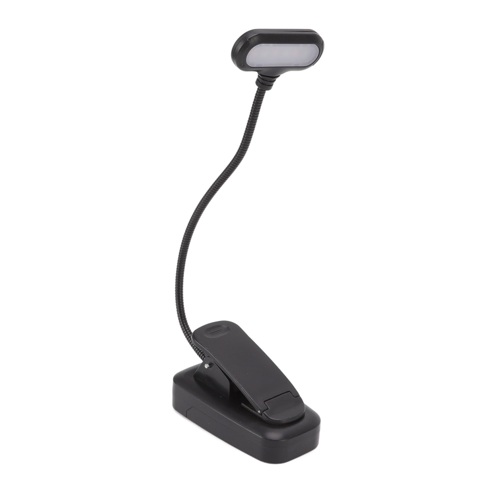 Ansteckbare Led-leselampe, 3 Helligkeitsstufen, Flexibler Hals, Tragbar Für Bücher Und Reisen, Augenschutz
