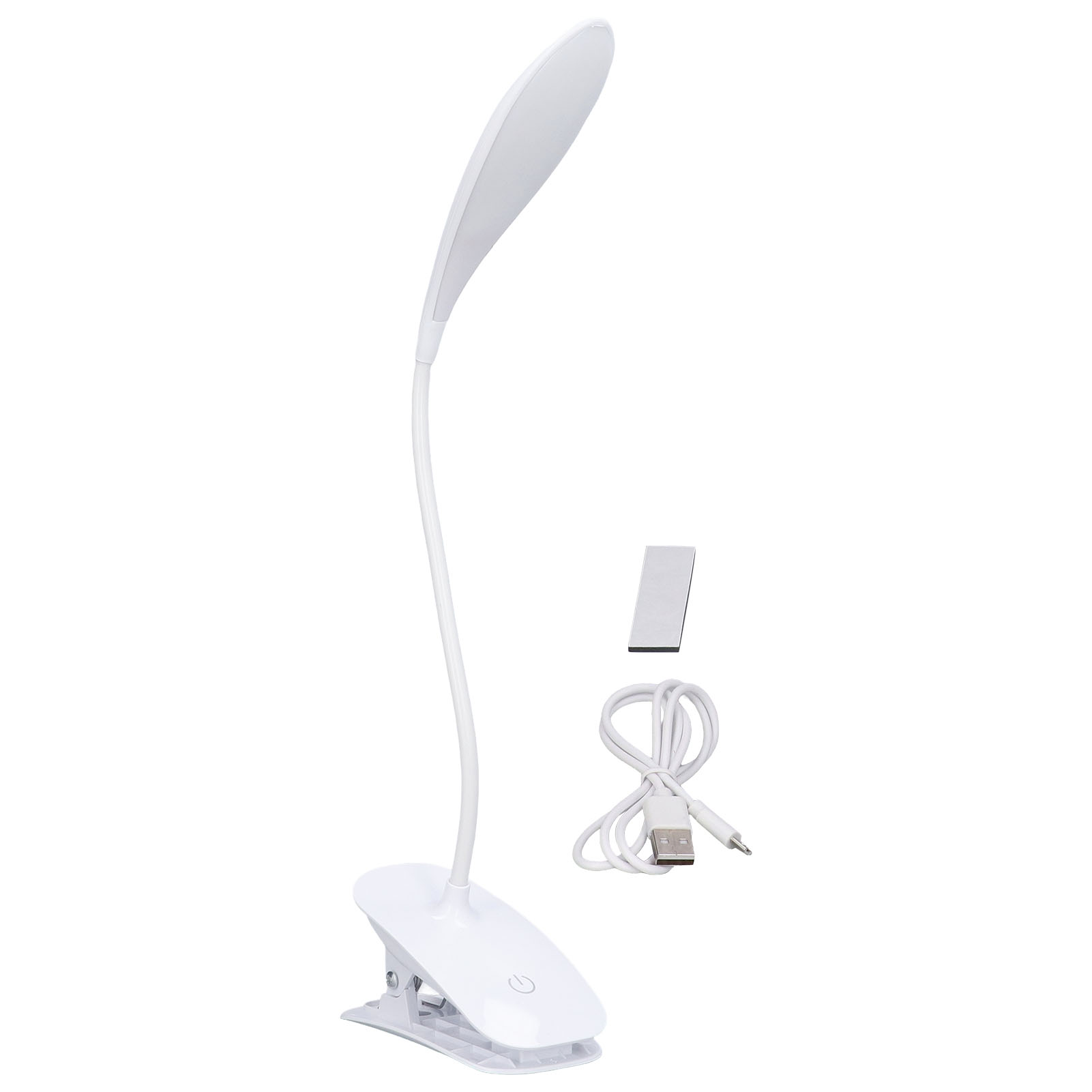 Wiederaufladbare Led-nachttischlampe Mit Clip Und Touch-steuerung Für Komfortables Lesen Und Augenschutz