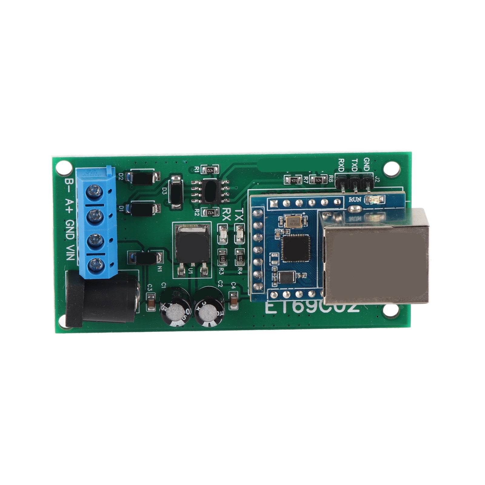 9600bps Rs485 Ethernet-konverter Mit Tvs-überspannungsschutz, 12v Tcp/udp-modul (unter Der Abdeckung)